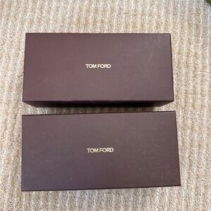 2 Tom Ford Dark Brown sunglass Boxes